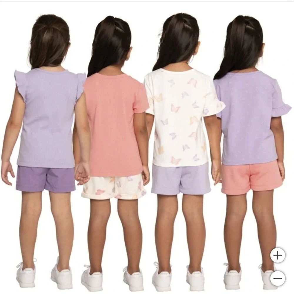 Pekkle‎ Girls' 4-pack Shorts Purple Pink Size 3T New with Tags!